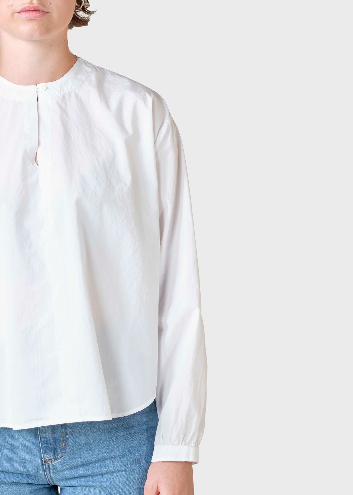 Klitmøller Collective ApS Alma poplin shirt Shirts White