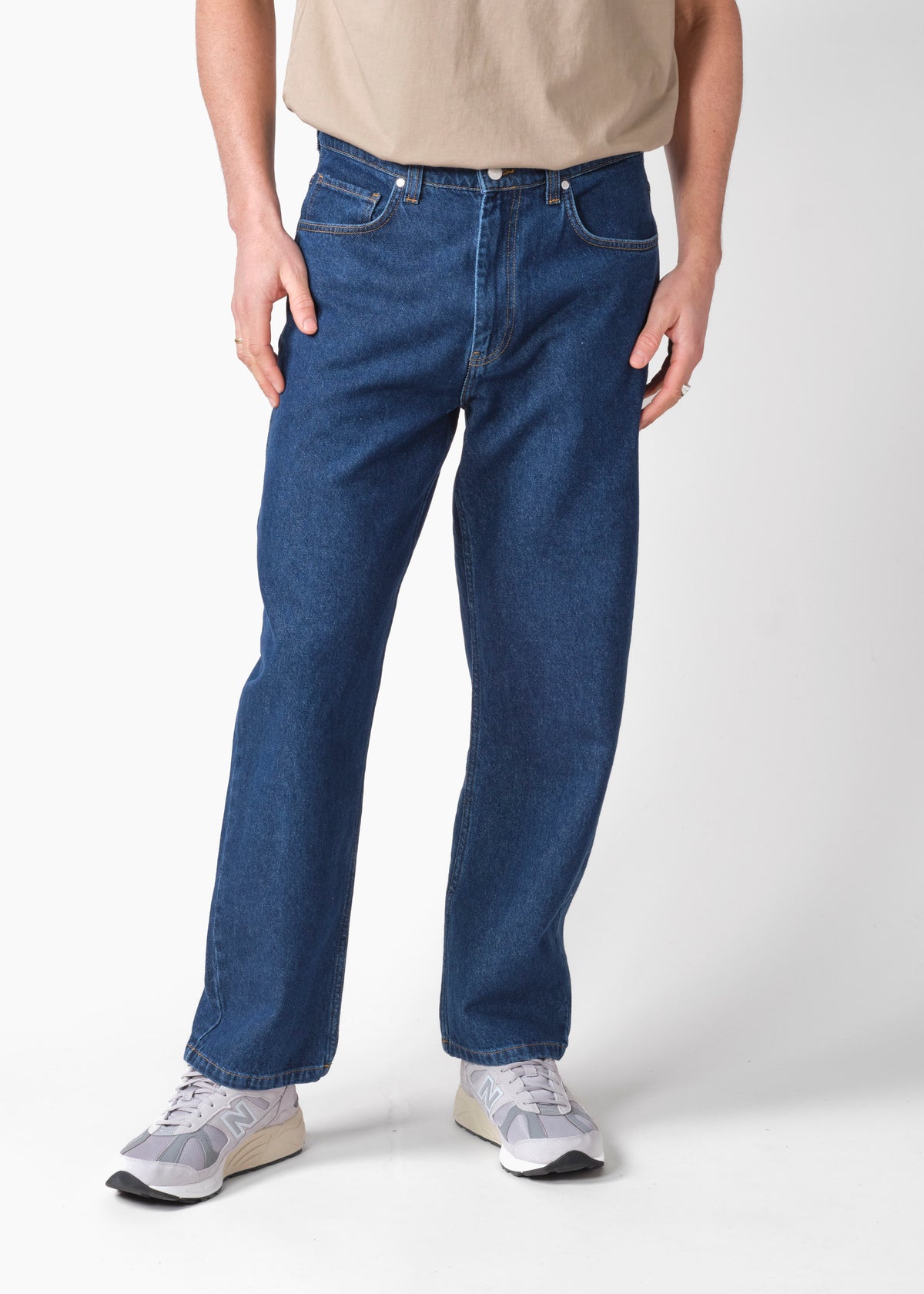 Klitmøller Collective ApS Bastian pants GOTS Pants Dark blue stonewash