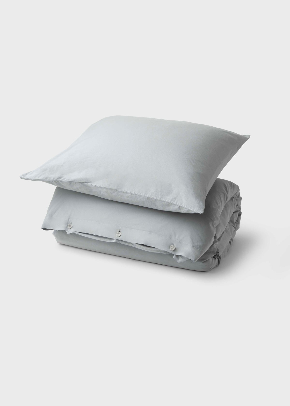 Klitmøller Collective Home Bed set - Plain - 140 x 220 + 60 x 70 Textiles Pastel grey