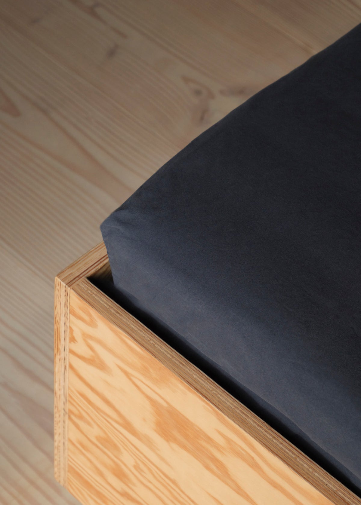 Klitmøller Collective Home Bed sheet 180 x 200 x 30 Textiles Navy
