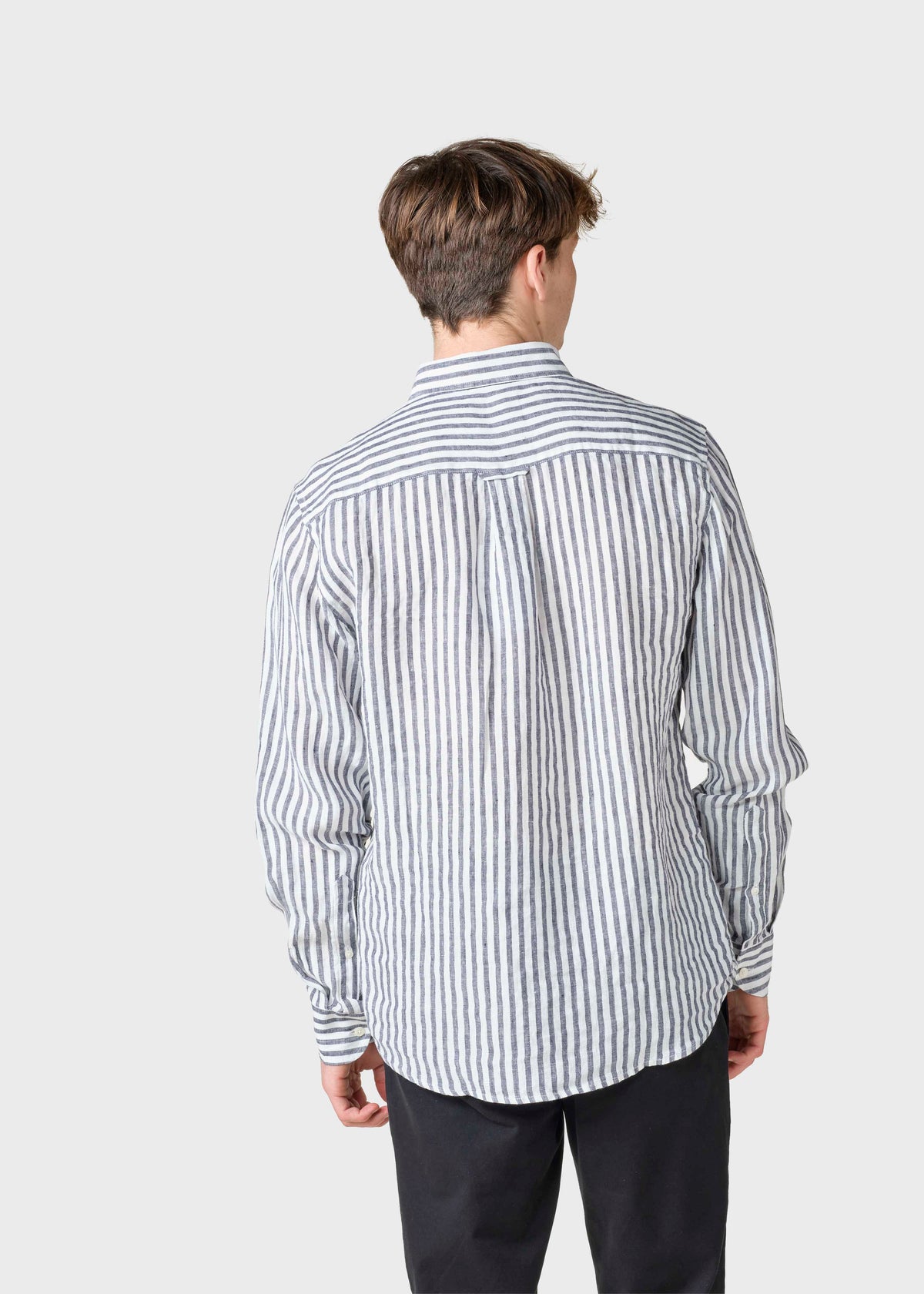 Klitmøller Collective ApS Dennis striped shirt Shirts Cream/navy