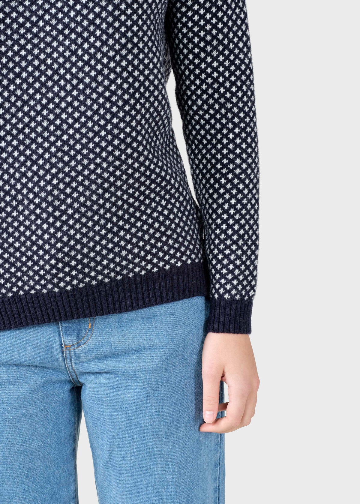 Klitmøller Collective ApS Elaine knit Knitted sweaters Navy/cream