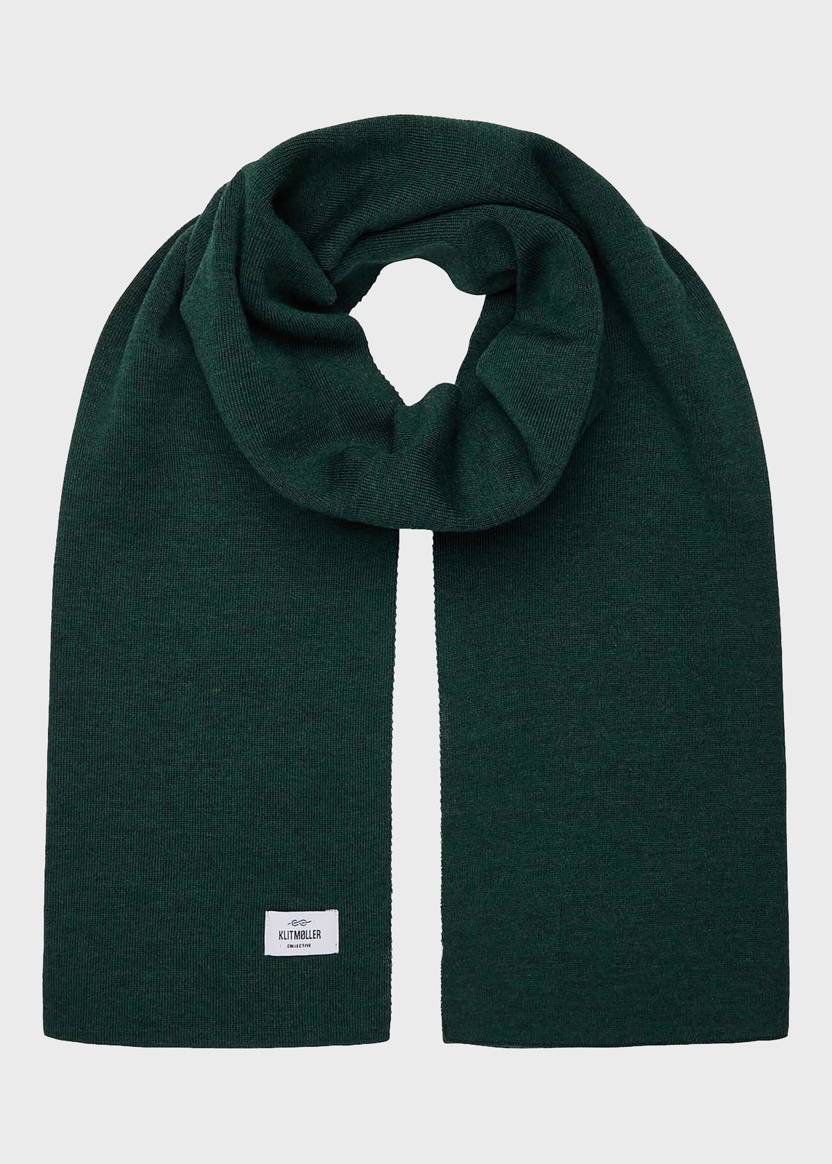 Klitmøller Collective ApS Fine rib scarf Scarfs Moss Green