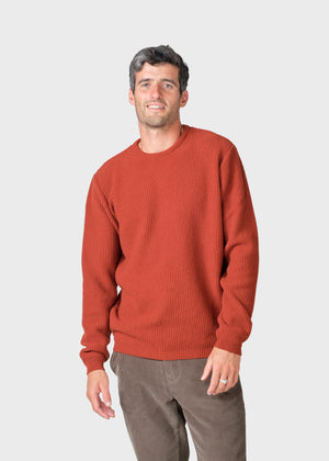 Klitmøller Collective ApS Frede knit Knitted sweaters Rust