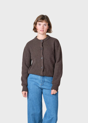 Klitmøller Collective ApS Gerda knit cardigan Knitted sweaters Taupe