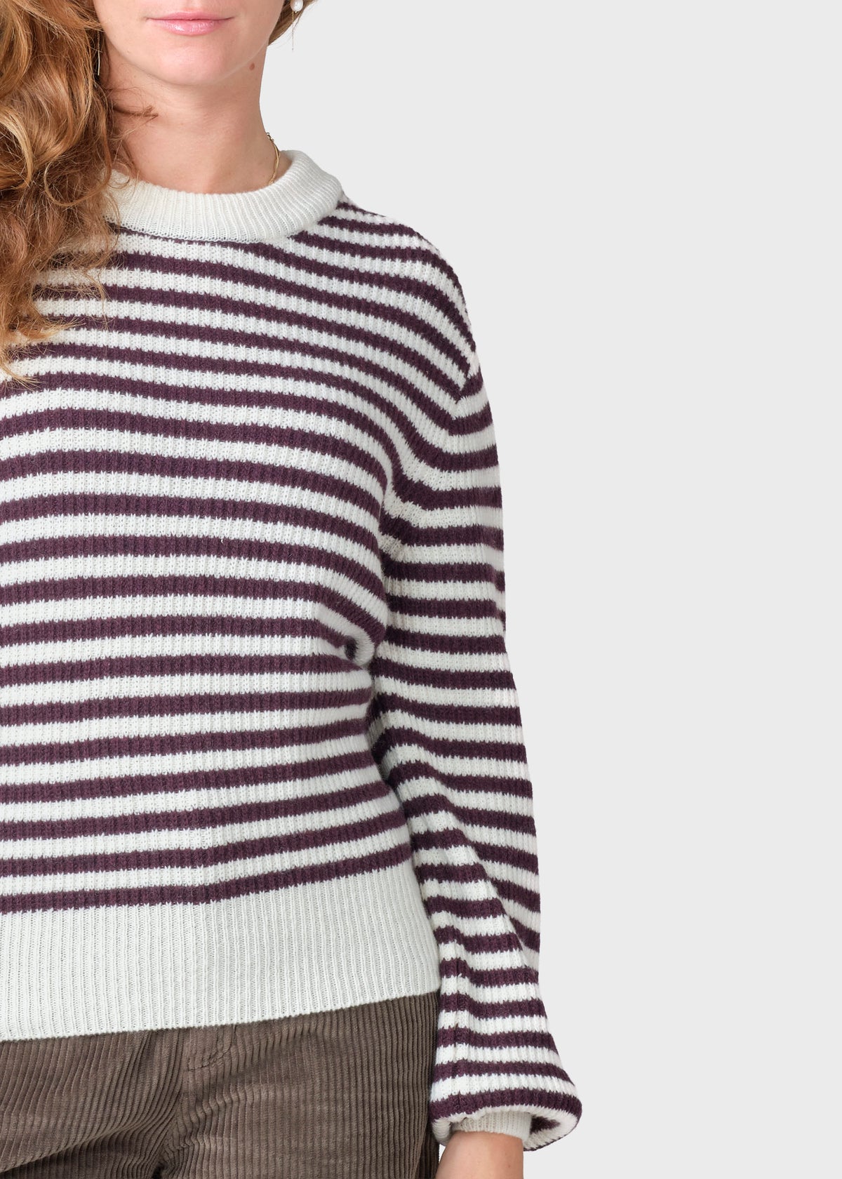 Klitmøller Collective ApS Gunilla knit Knitted sweaters Burgundy/cream