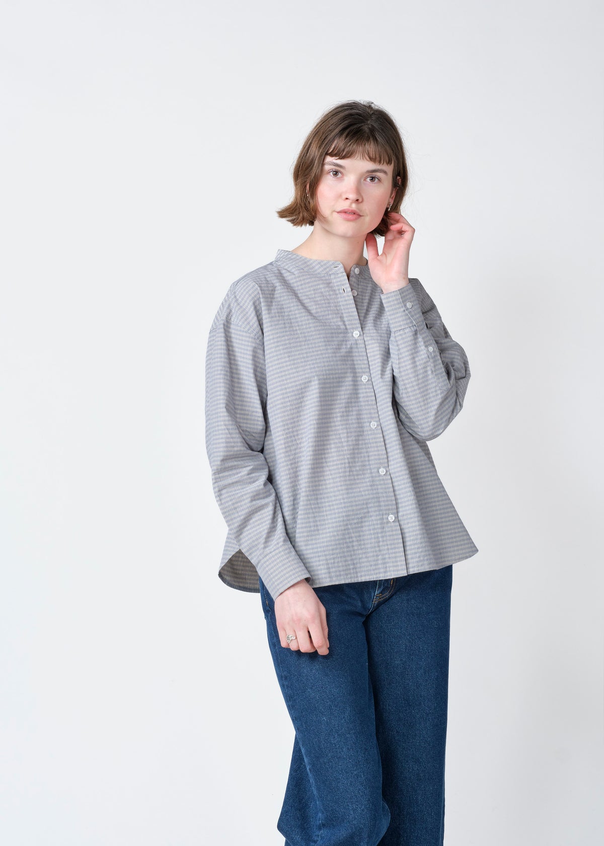 Klitmøller Collective ApS Gurli shirt GOTS Shirts Pastel sand/navy