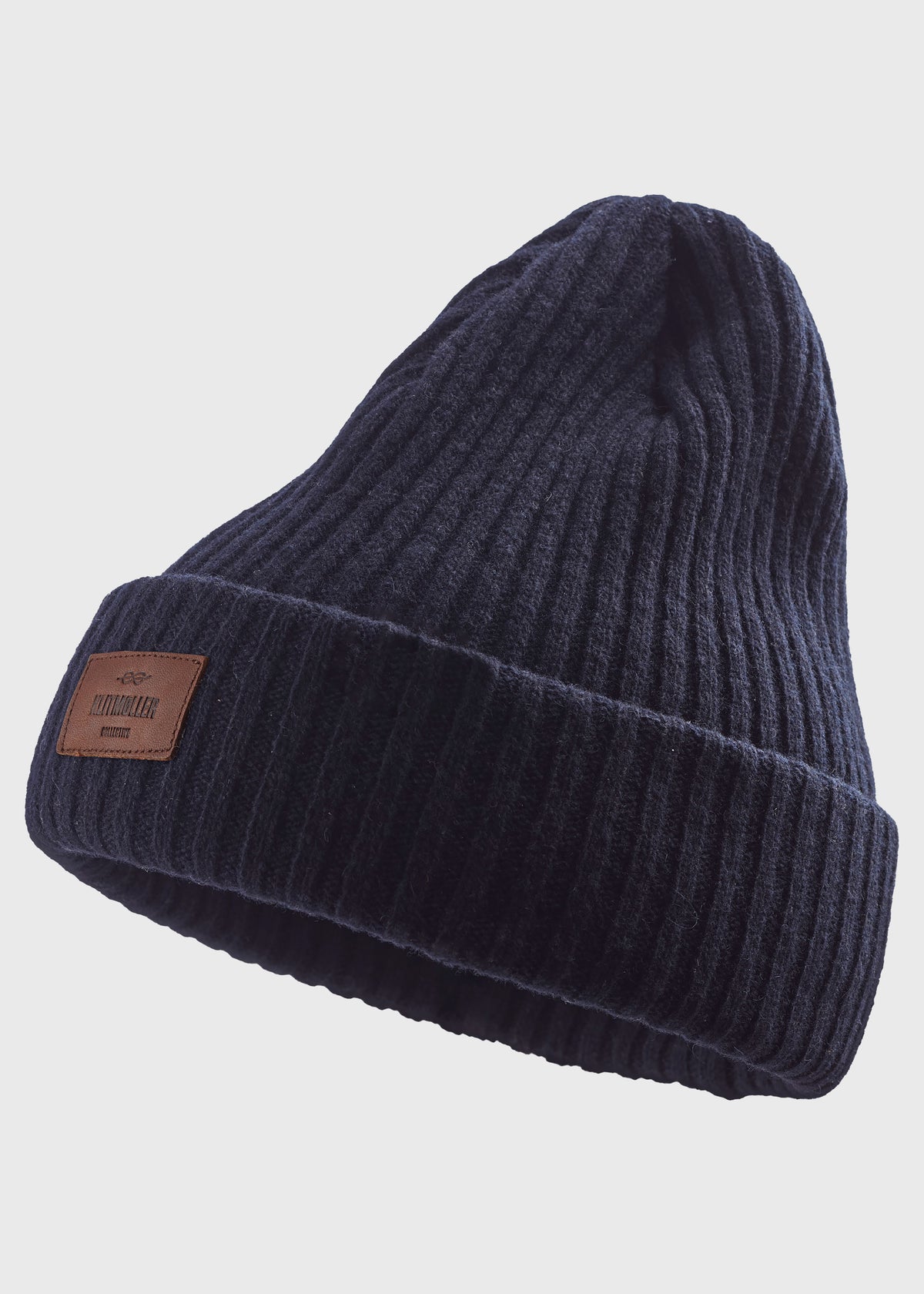 Klitmøller Collective ApS Heavy rib beanie Beanies Navy