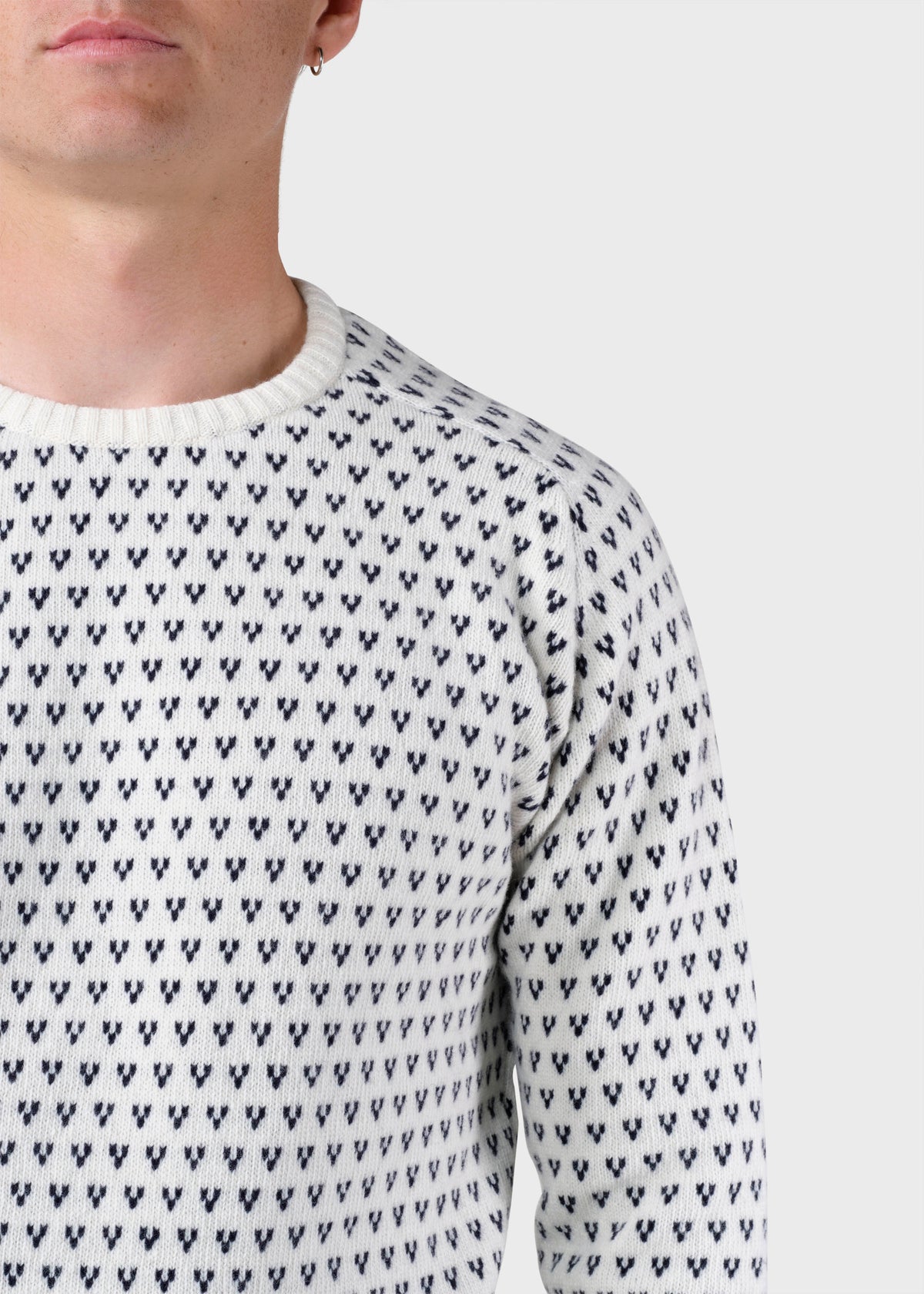 Klitmøller Collective ApS Hugo knit Knitted sweaters Cream/navy