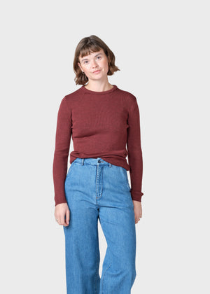 Klitmøller Collective ApS Ingrid knit Knitted sweaters Burgundy