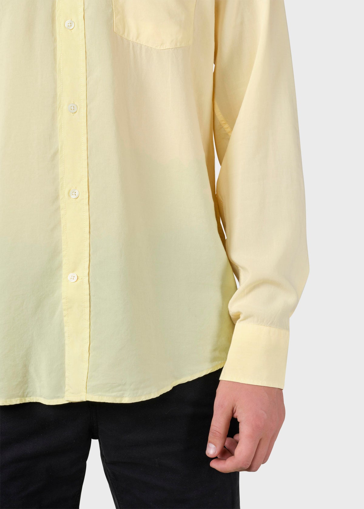Klitmøller Collective ApS Justin shirt Shirts Lemon sorbet