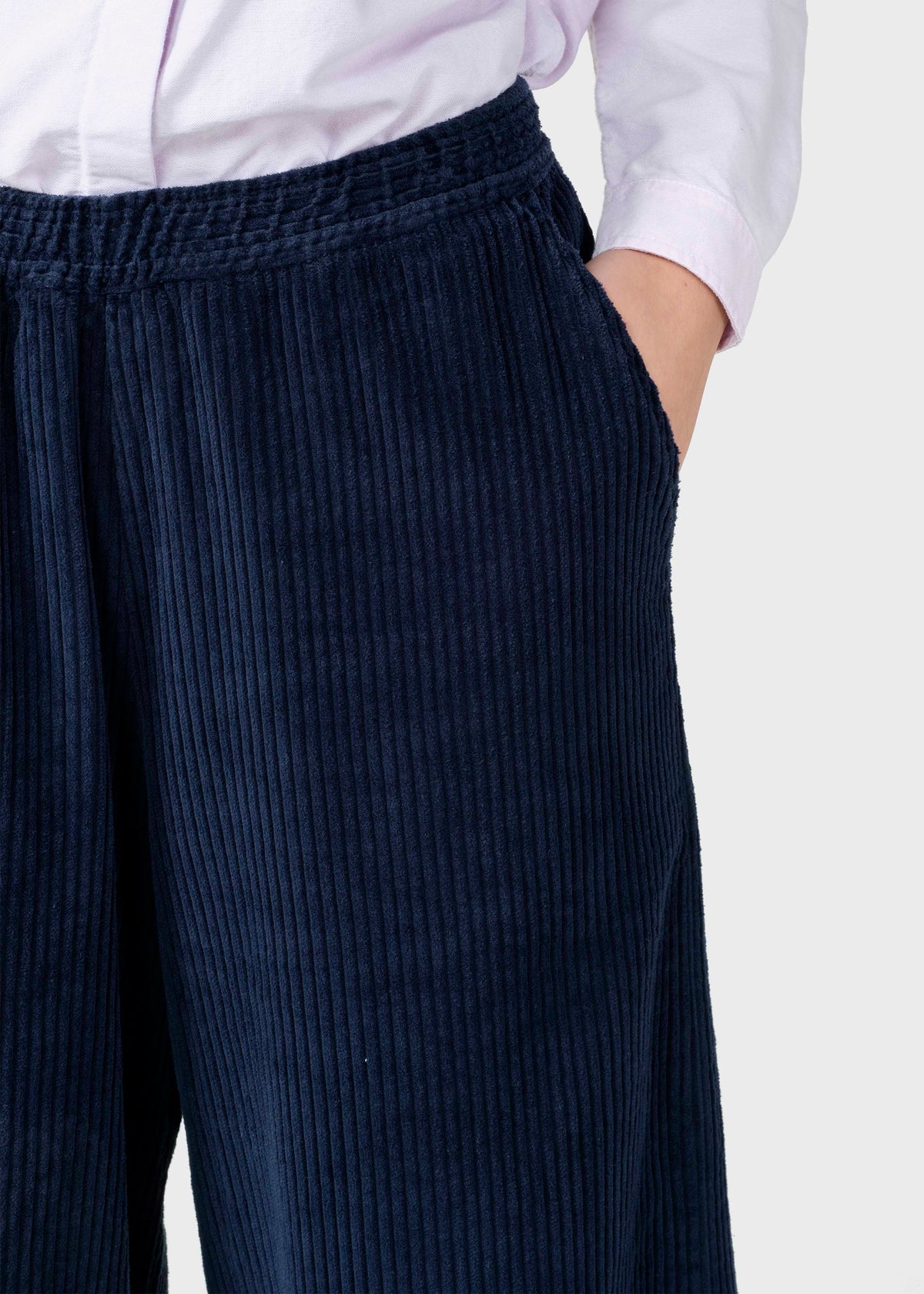Klitmøller Collective ApS Kaja cord pants GOTS Pants Navy