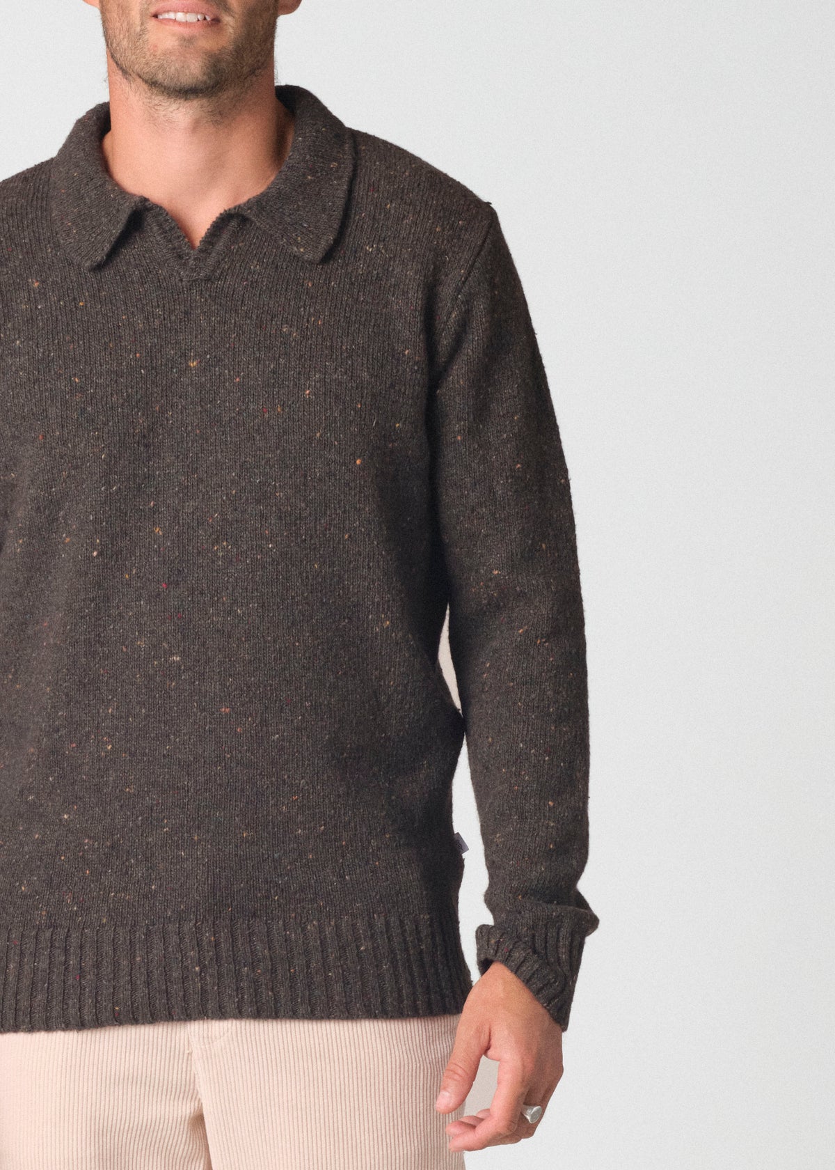Klitmøller Collective ApS Leif knit Knitted sweaters Olive
