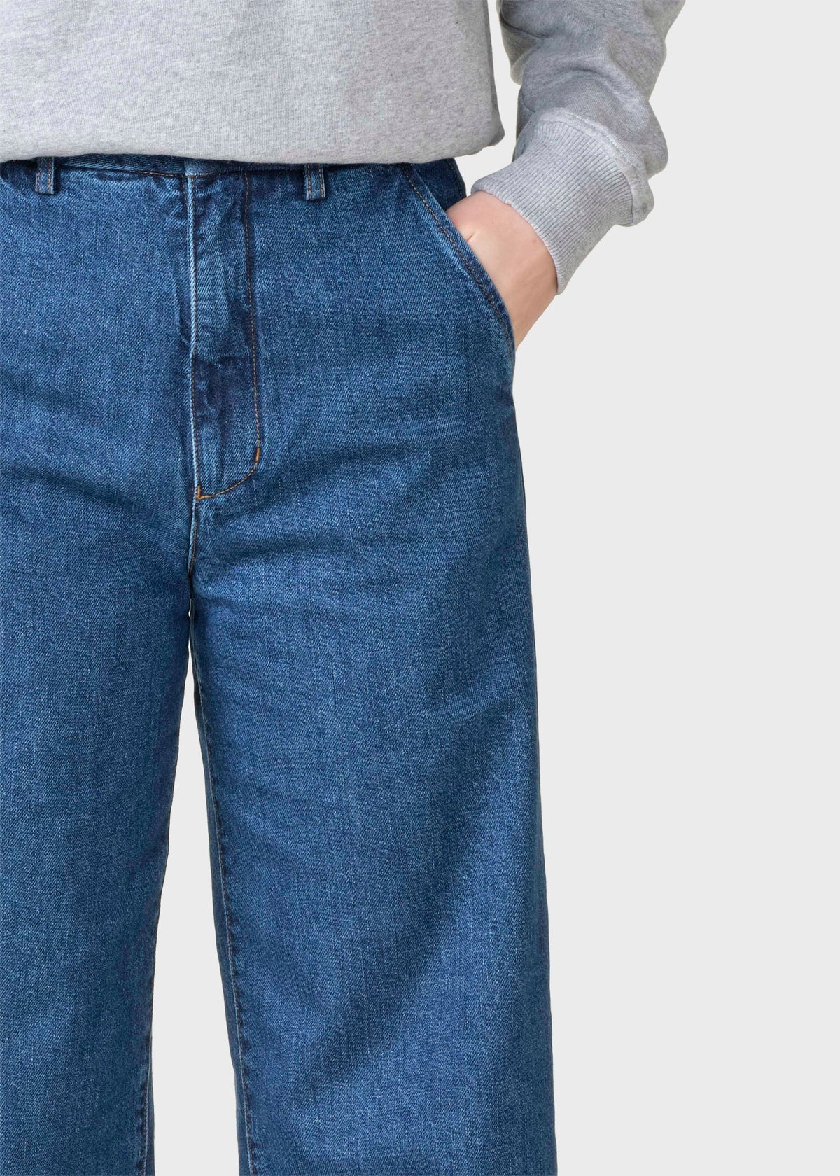 Klitmøller Collective ApS Lydia denim pants Pants Dark blue stonewash