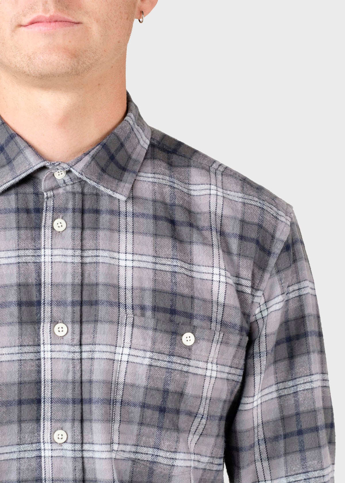 Klitmøller Collective ApS Manny shirt Shirts Olive/cream/navy