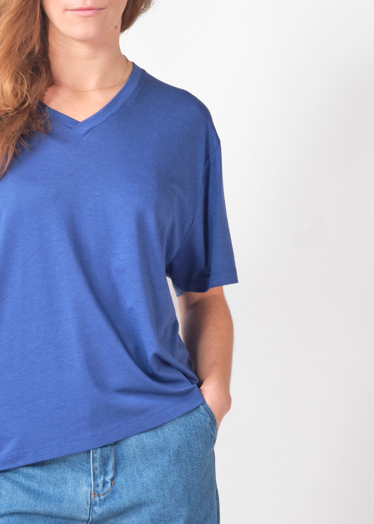 Klitmøller Collective ApS Marie tee OCS T-Shirts Surf blue