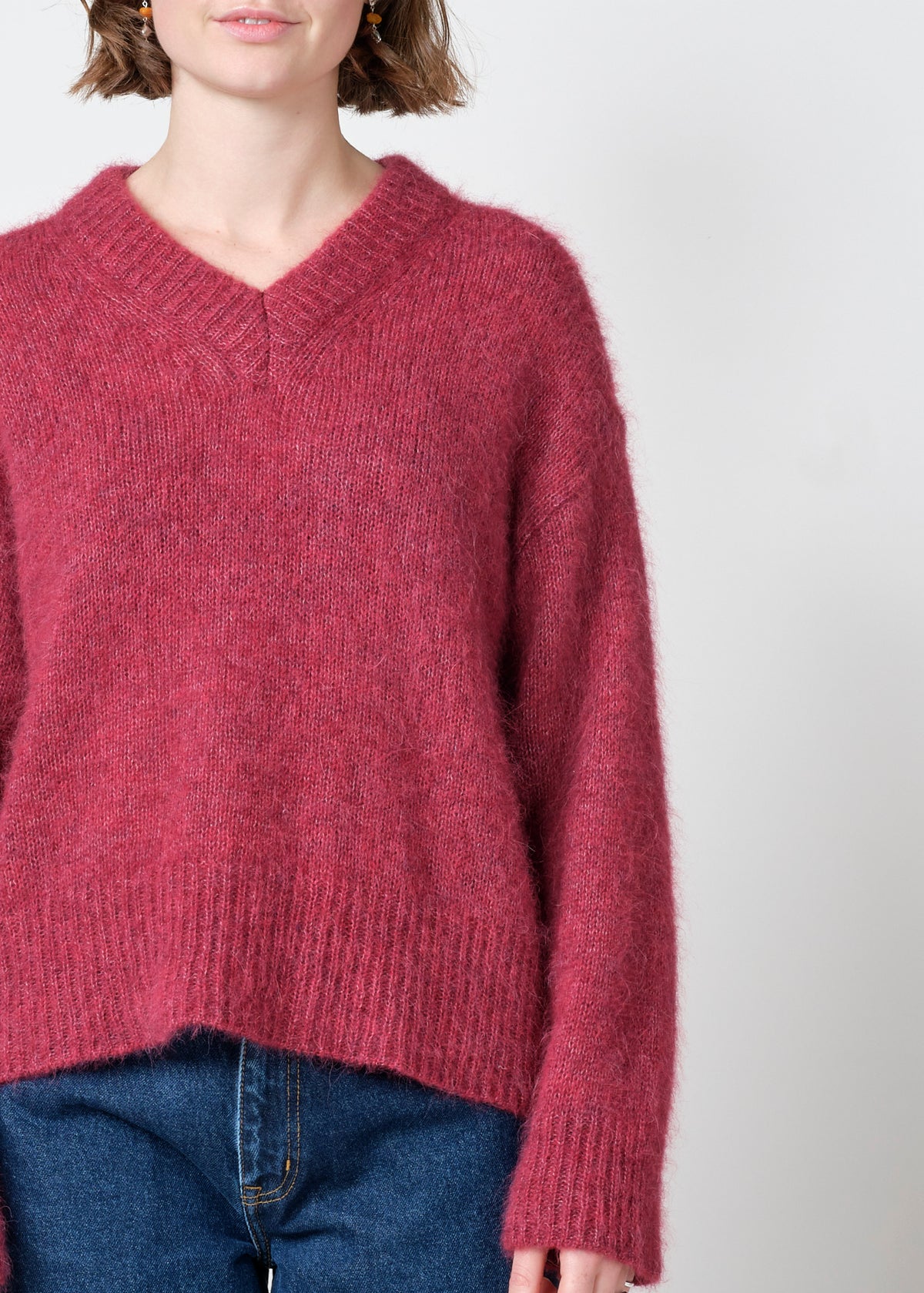 Klitmøller Collective ApS Mira knit Knitted sweaters Burgundy