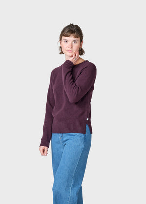 Klitmøller Collective ApS Nina knit Knitted sweaters Burgundy