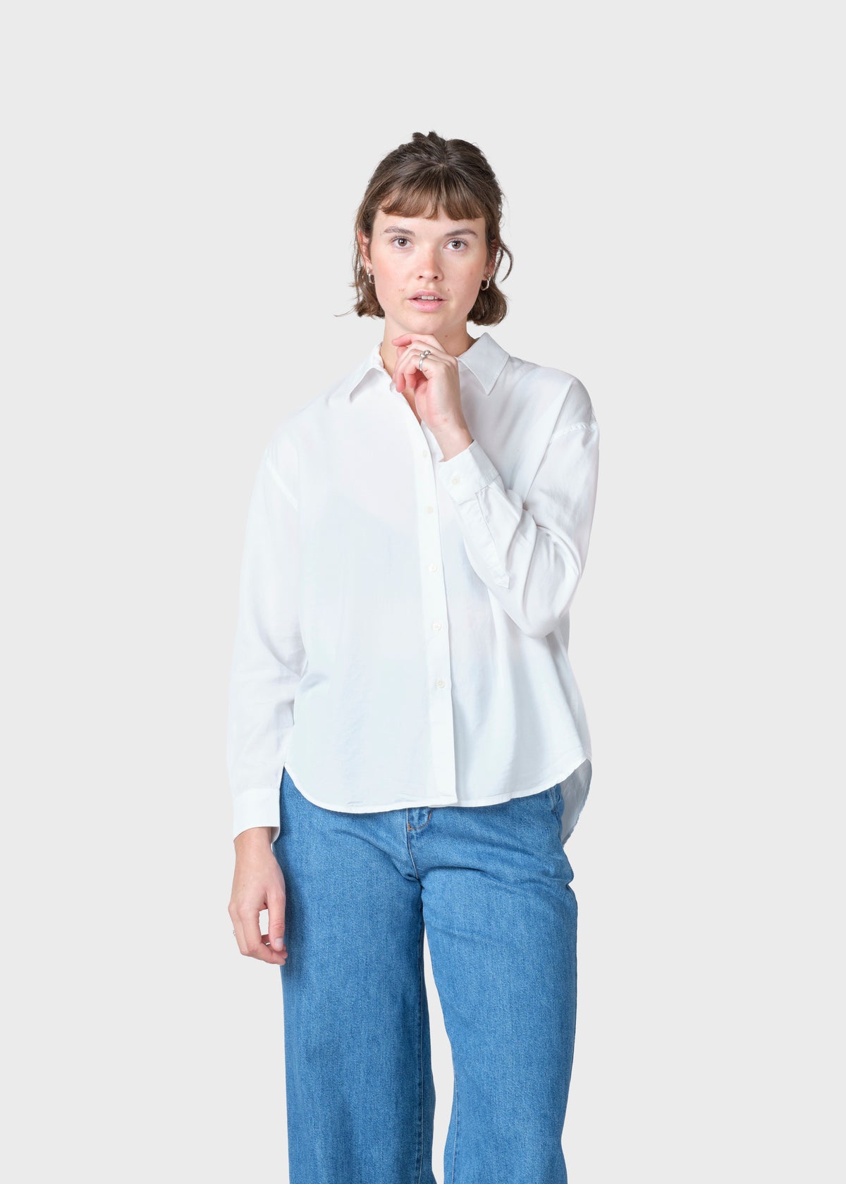 Klitmøller Collective ApS Ofelia short shirt Shirts White