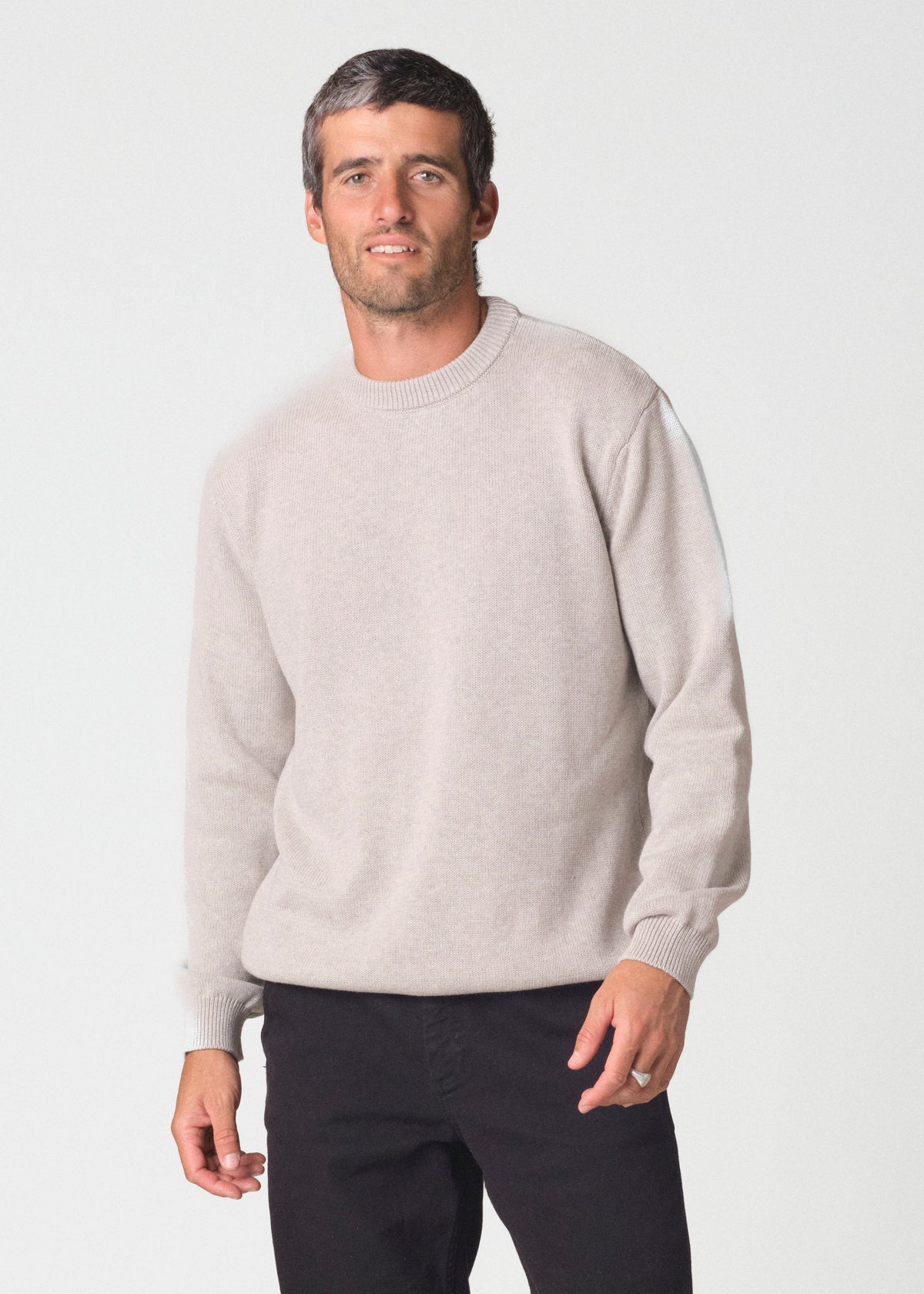 Klitmøller Collective ApS Owen knit Knitted sweaters Cream melange