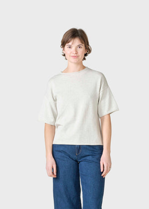 Klitmøller Collective ApS Patricia S/S knit Knitted sweaters Cream melange