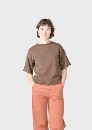 Klitmøller Collective ApS Patricia S/S knit Knitted sweaters Taupe