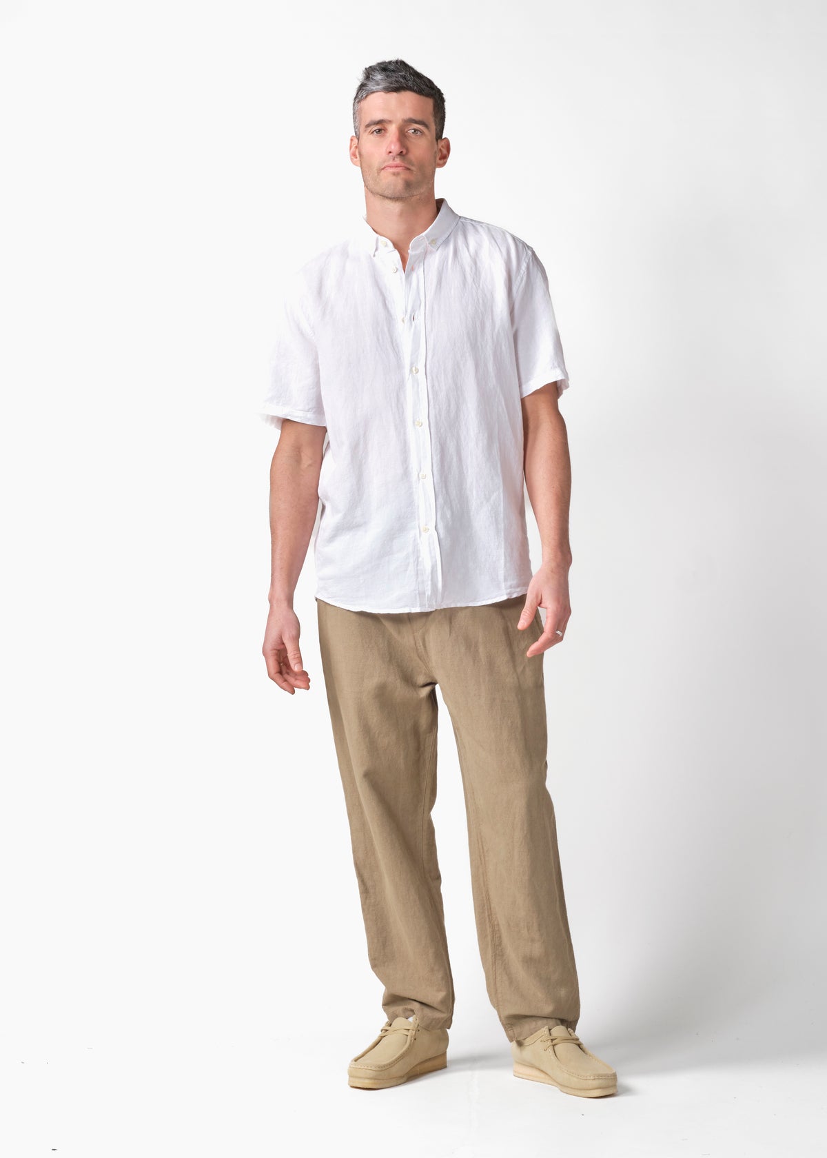 Klitmøller Collective ApS Paul linen pant OCS Pants Cashew