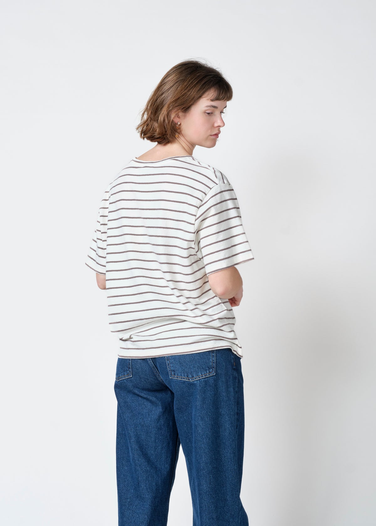 Klitmøller Collective ApS Paulina tee T-Shirts Cream/taupe