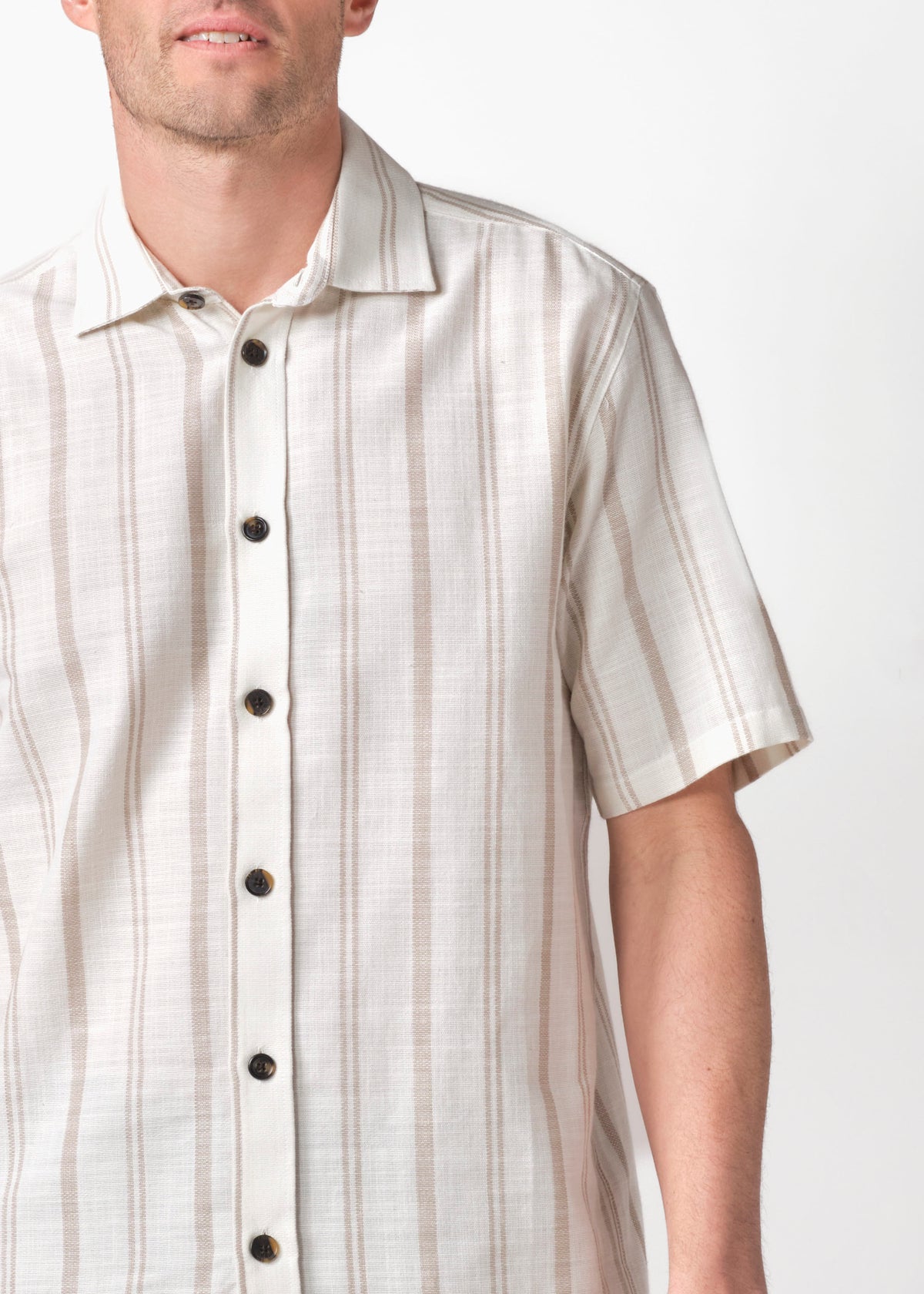 Klitmøller Collective ApS Per S/S shirt Shirts White/sand