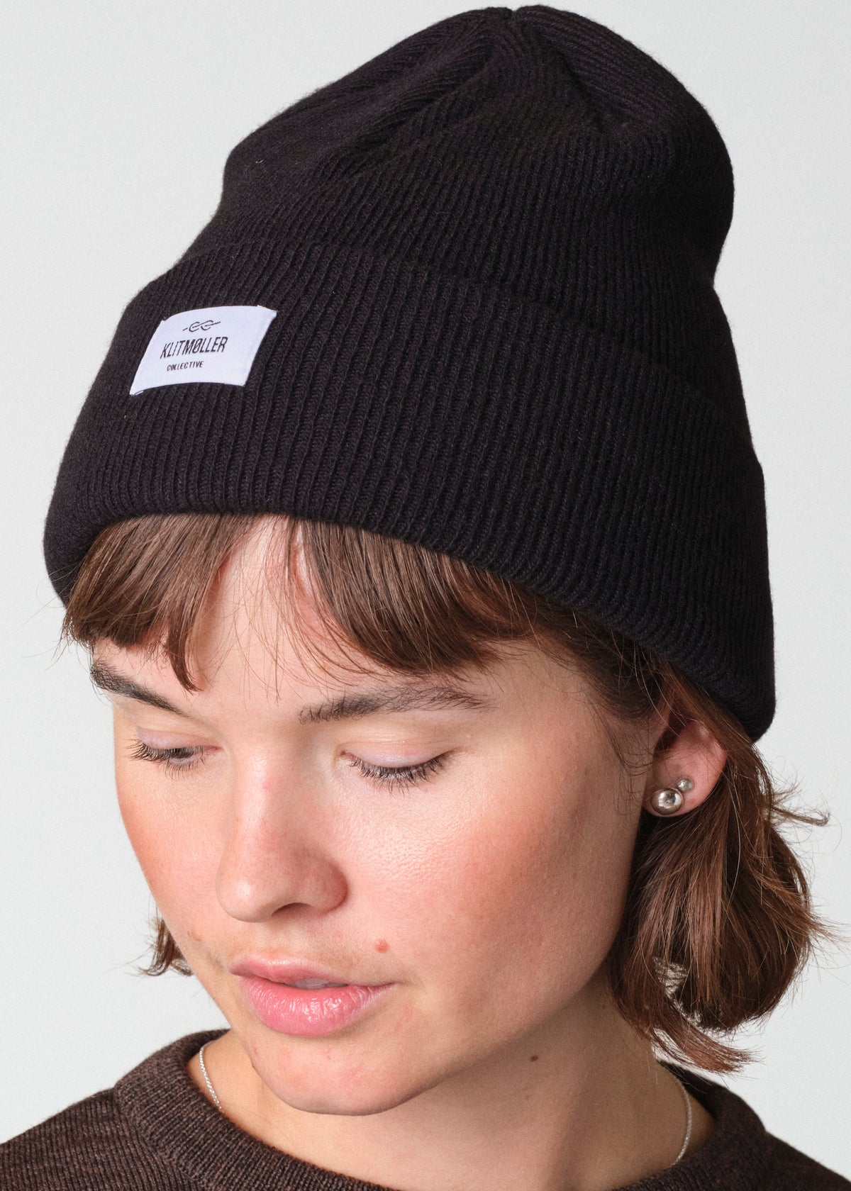 Klitmøller Collective ApS Rib beanie Beanies Black