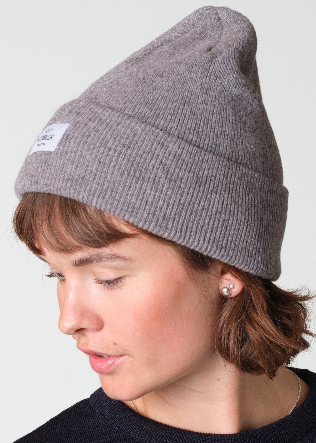 Klitmøller Collective ApS Rib beanie Beanies Light grey