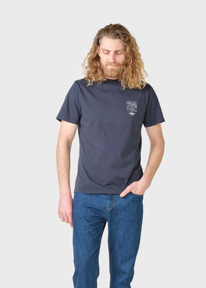Klitmøller Collective ApS Ryan tee T-Shirts Navy/cream