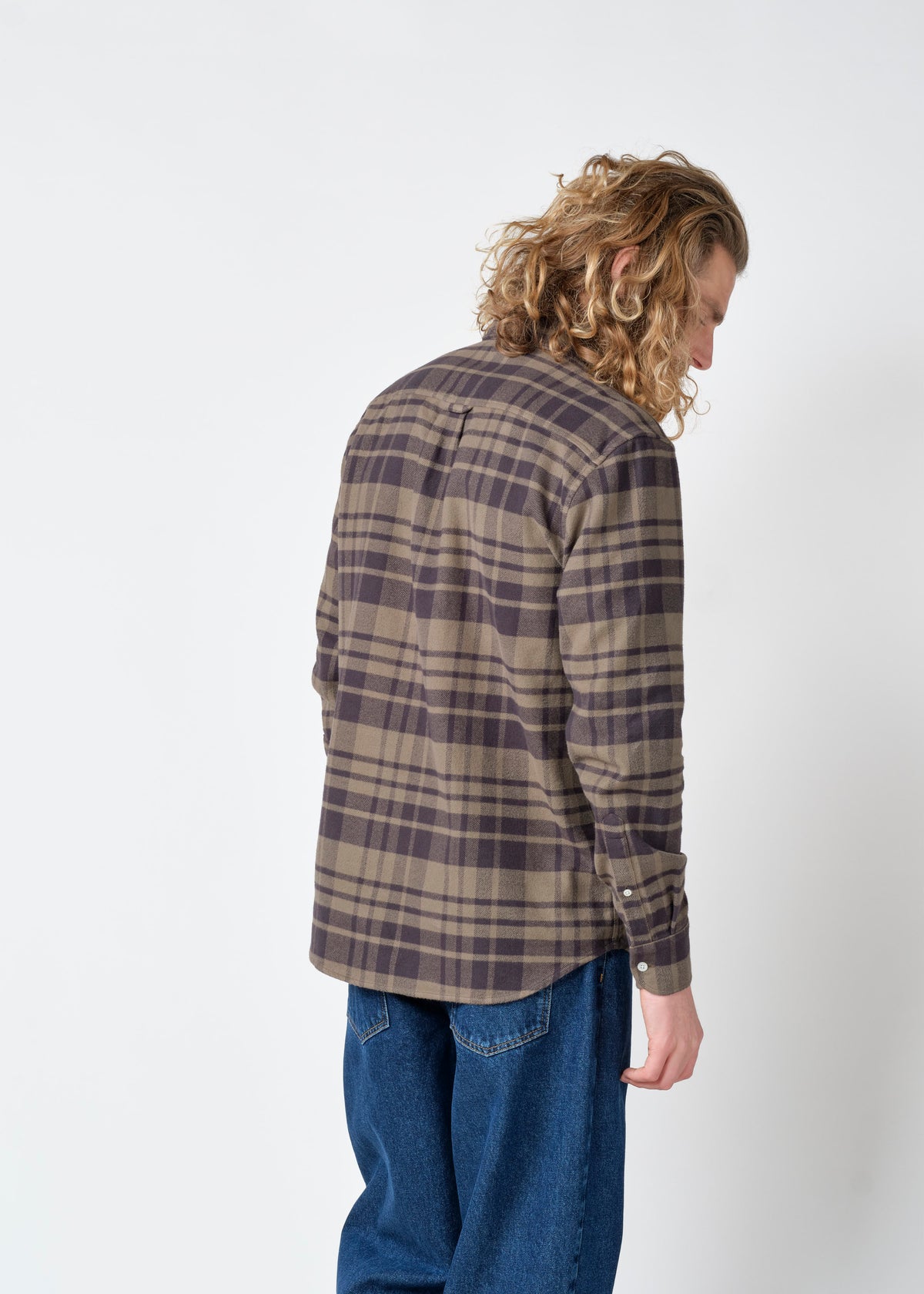 Klitmøller Collective ApS Scott shirt Shirts Navy/taupe