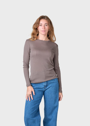 Klitmøller Collective ApS Selma LS tee T-Shirts Taupe