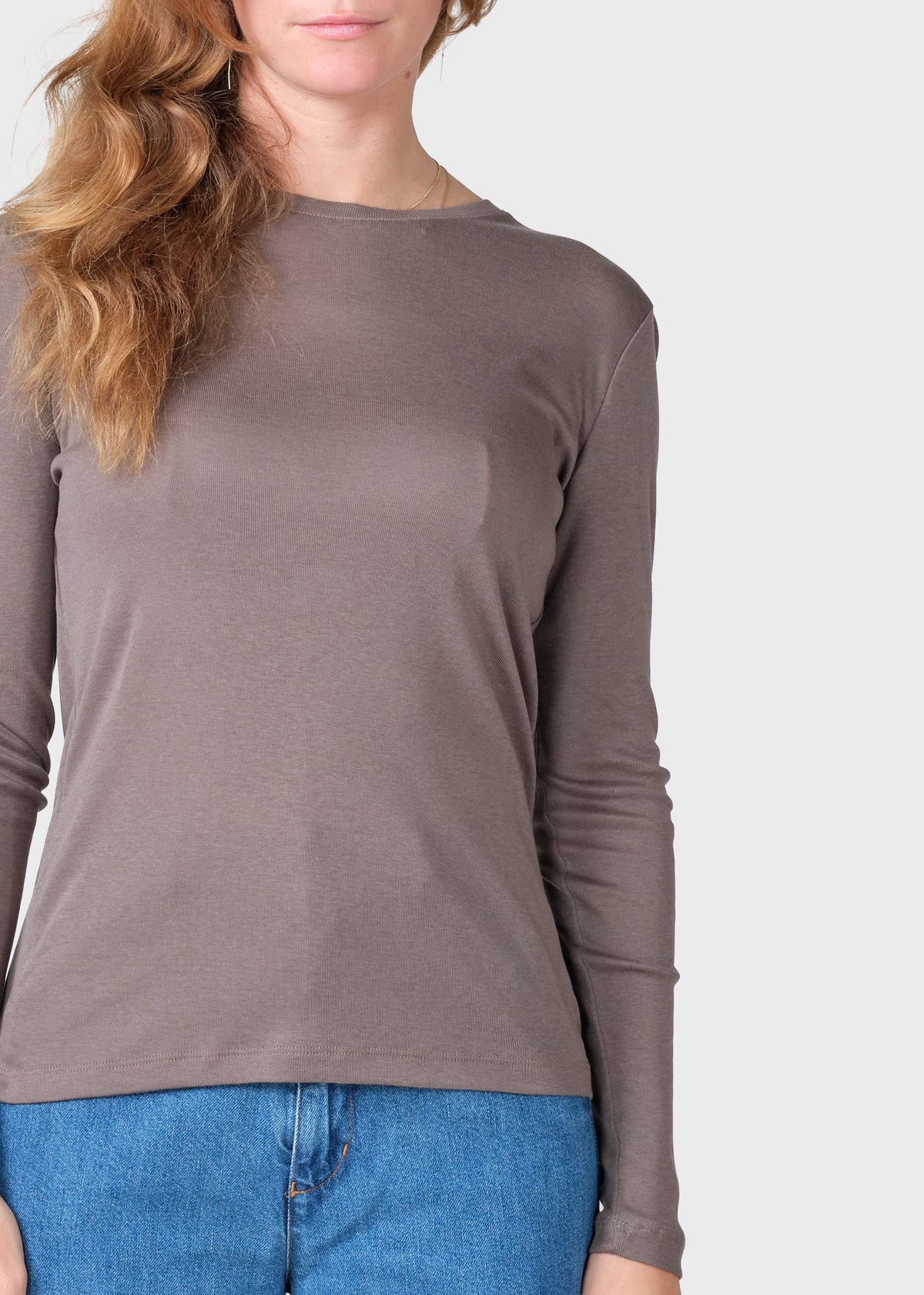 Klitmøller Collective ApS Selma LS tee OCS T-Shirts Taupe