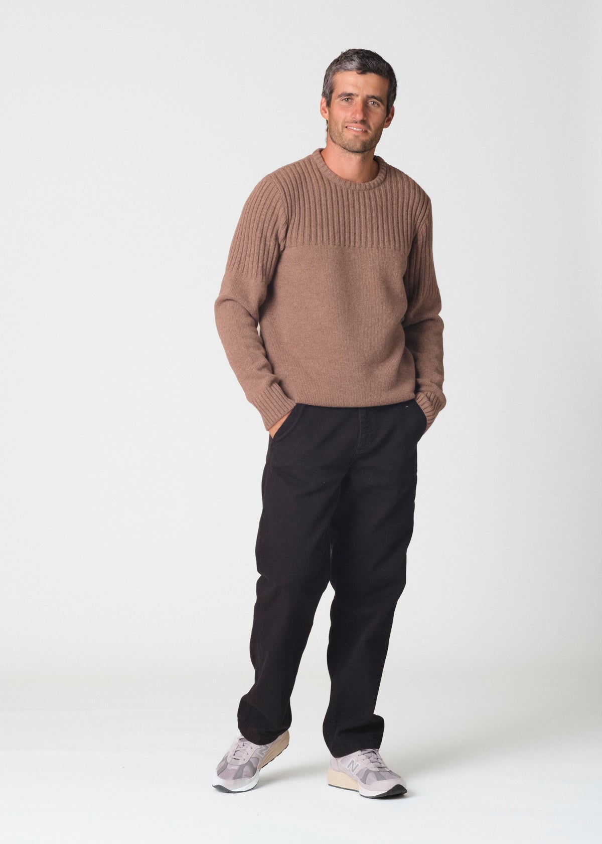 Klitmøller Collective ApS Søren knit Knitted sweaters Cashew