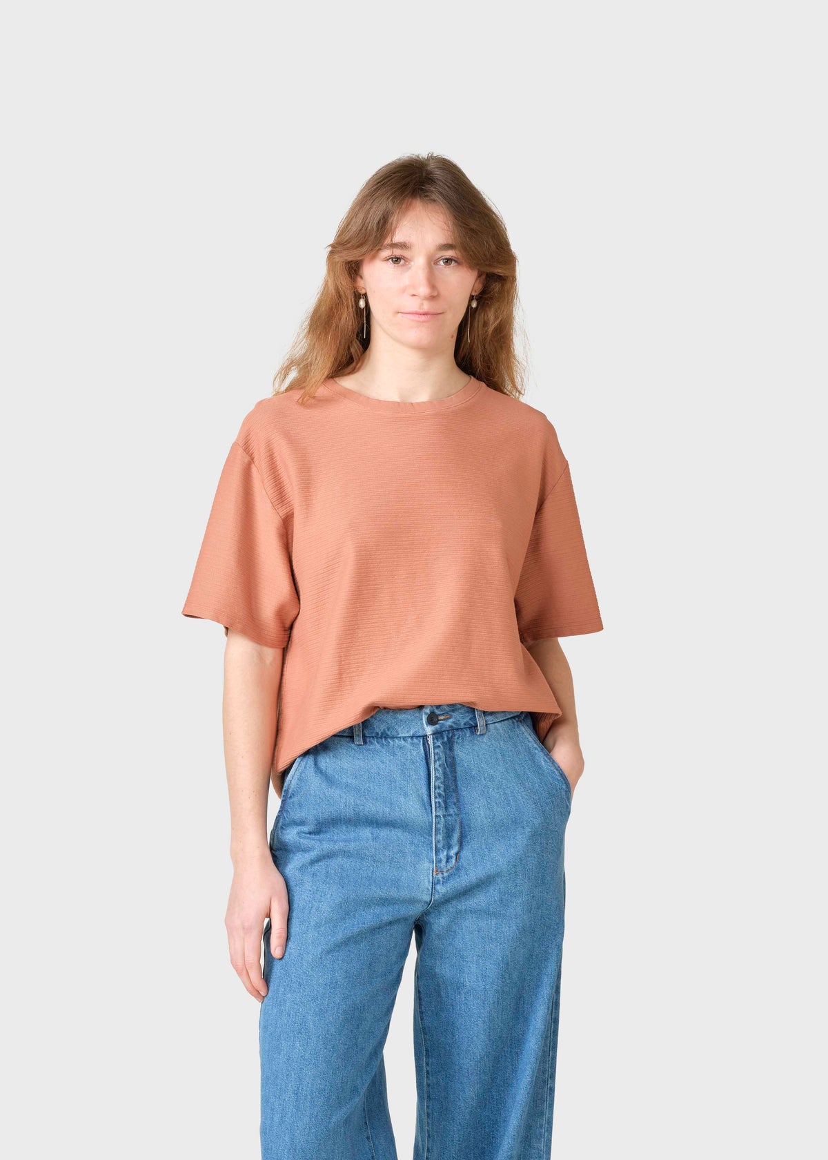Klitmøller Collective ApS Susan tee T-Shirts Burnt Sienna