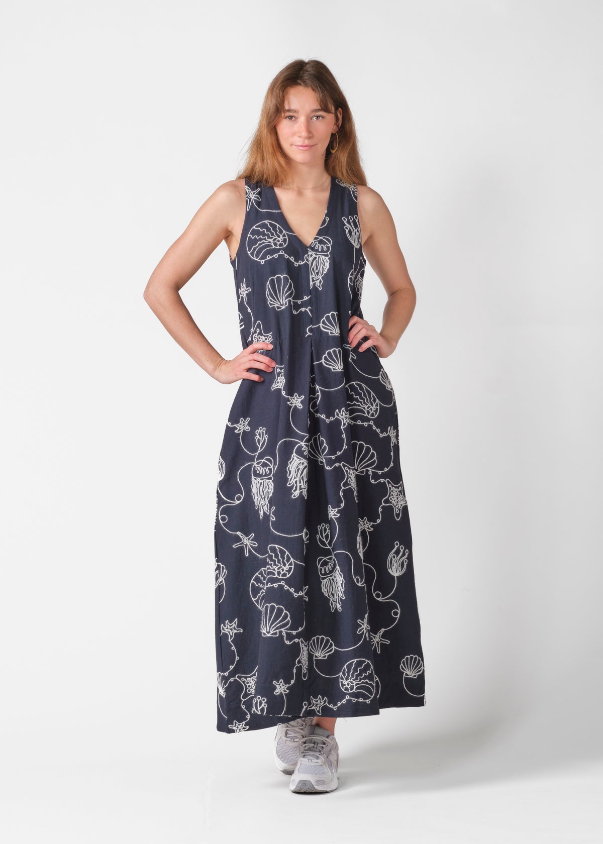 Klitmøller Collective ApS Svea dress Dress Navy/cream