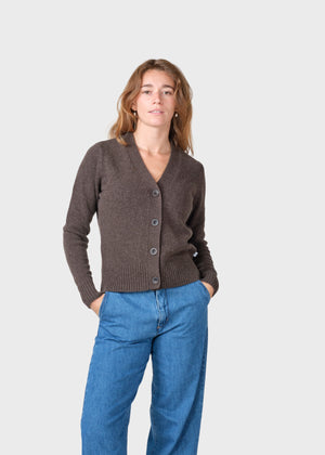 Klitmøller Collective ApS Wilma knit cardigan Knitted sweaters Taupe