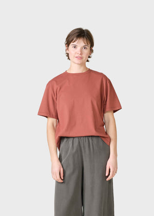 Klitmøller Collective ApS Womens boxy tee T-Shirts Burnt Sienna