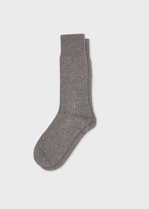 Klitmøller Collective ApS Wool sock Socks Grey melange