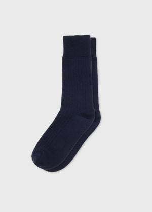 Klitmøller Collective ApS Wool sock Socks Navy