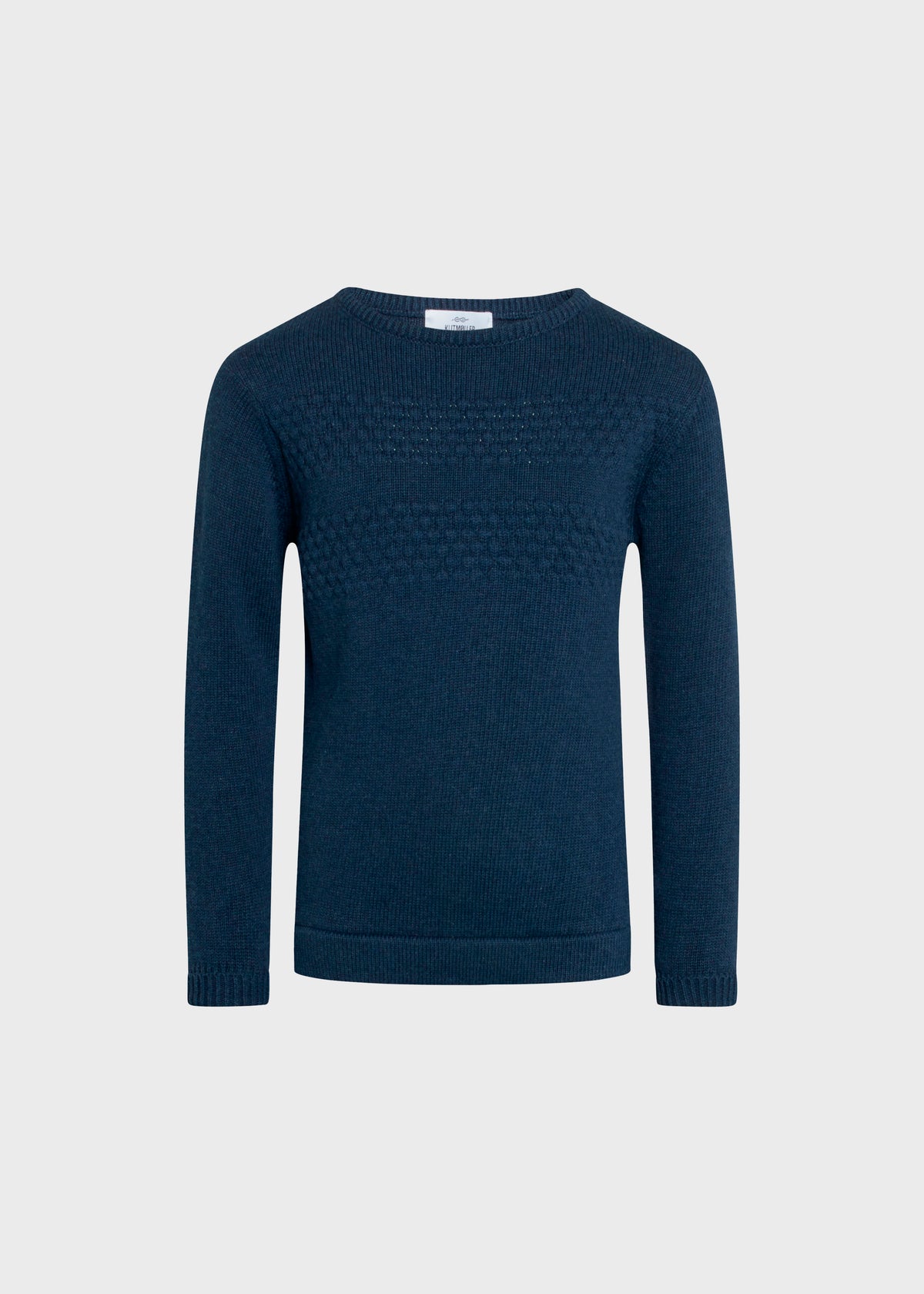 Klitmøller Collective ApS Kids fisher cotton knit Knitted sweaters Ocean