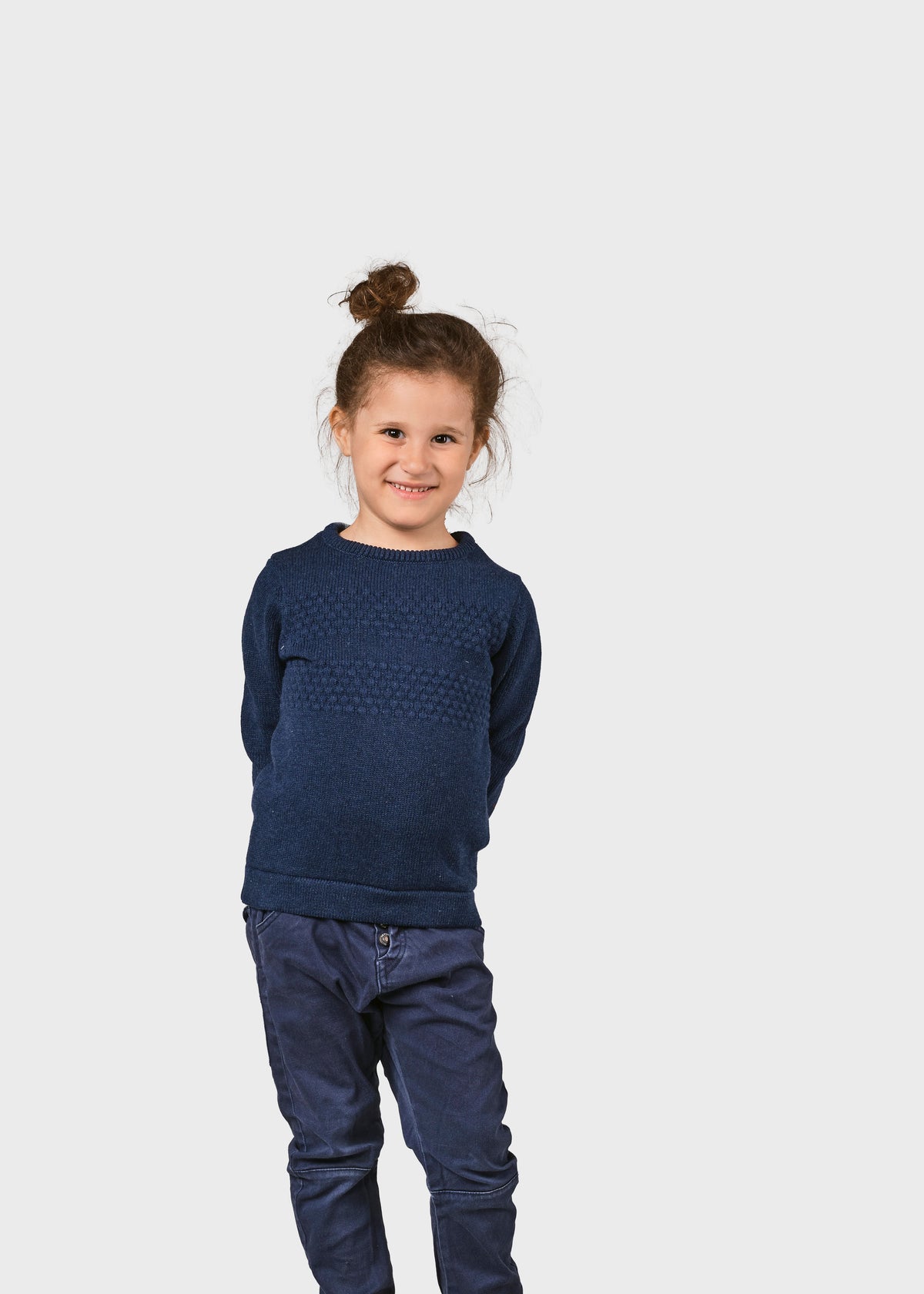Klitmøller Collective ApS Kids fisher cotton knit Knitted sweaters Ocean