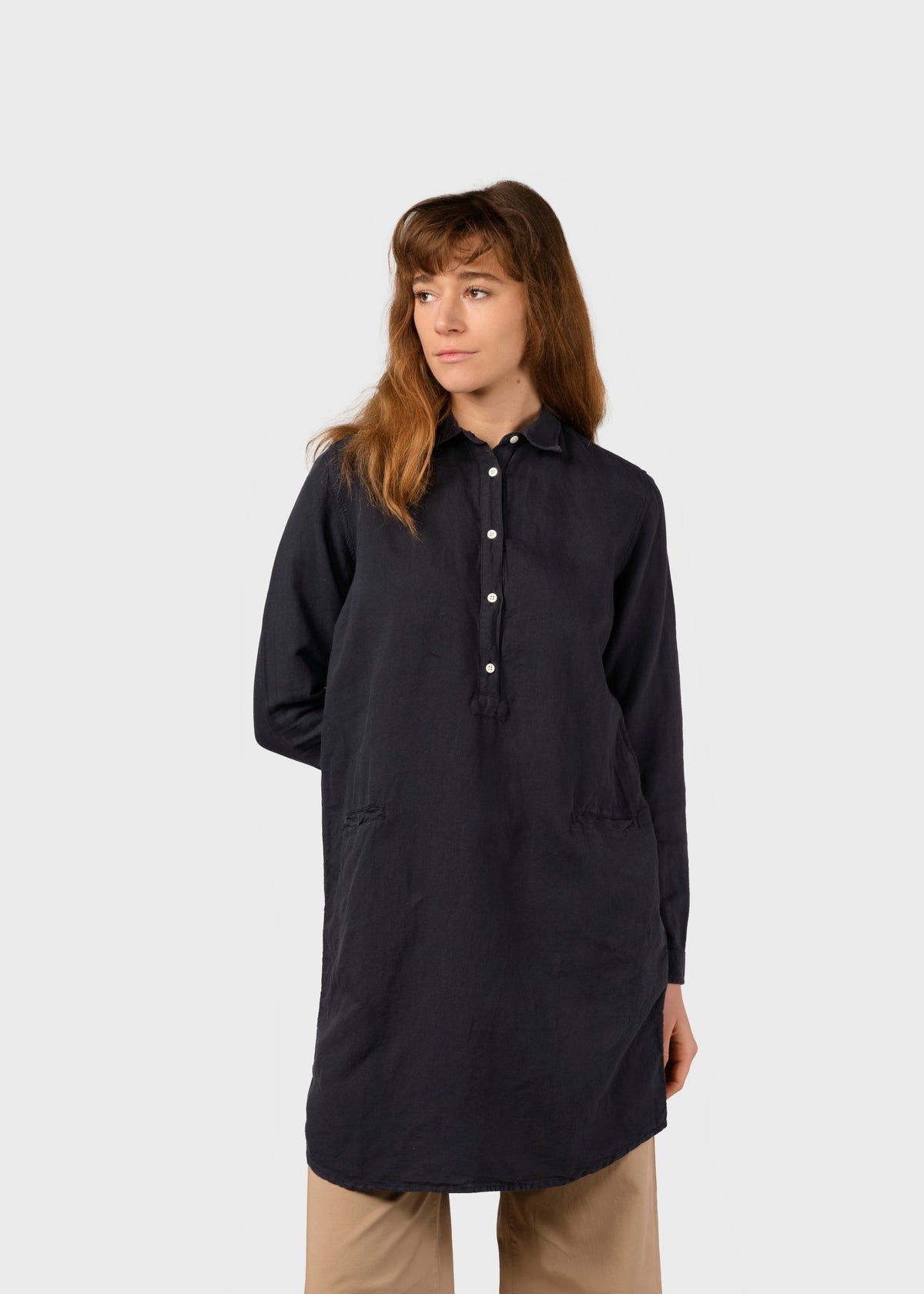 Klitmøller Collective ApS Mathilde linen shirt Shirts Navy