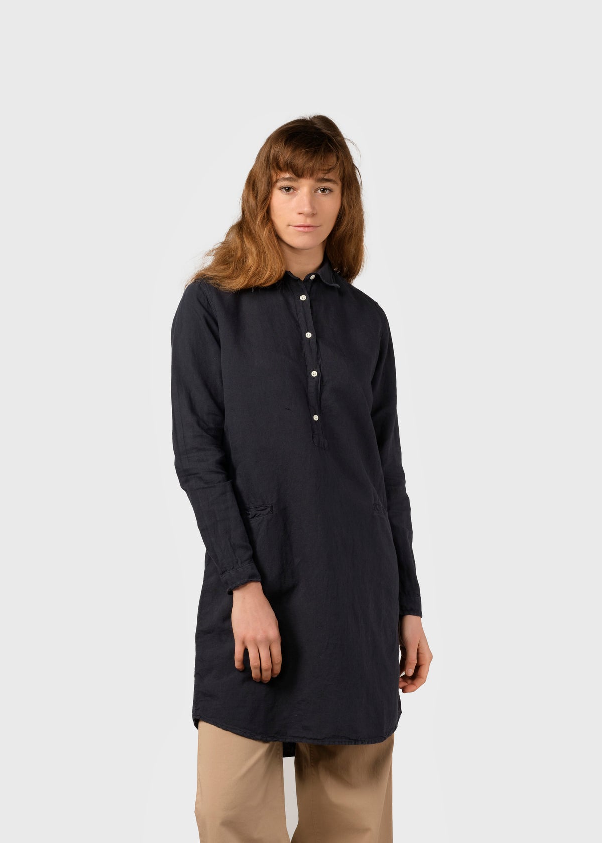 Klitmøller Collective ApS Mathilde linen shirt Shirts Navy