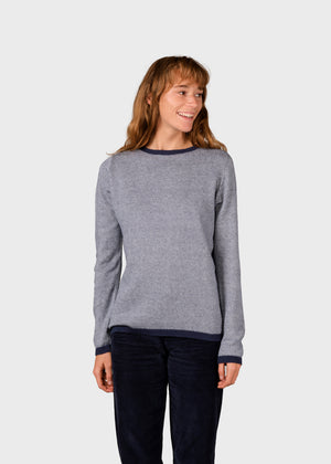 Klitmøller Collective ApS Rosa knit Knitted sweaters Navy/cream