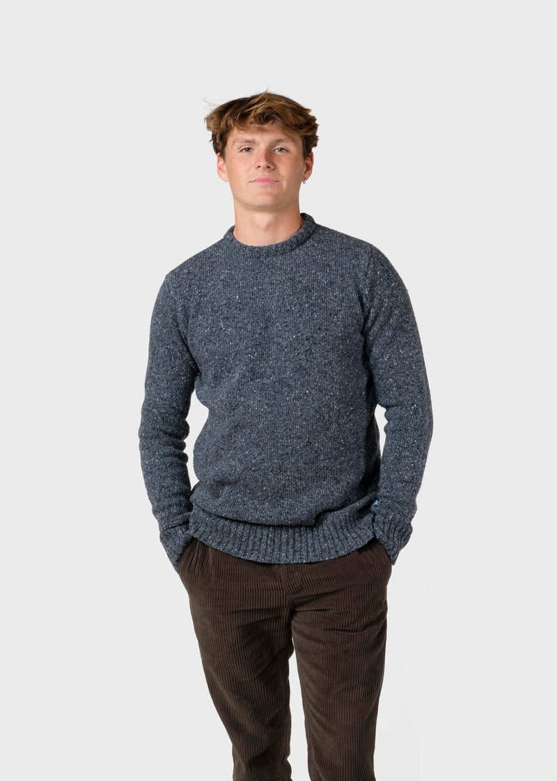 Klitmøller Collective ApS Aage knit Knitted sweaters Grey melange