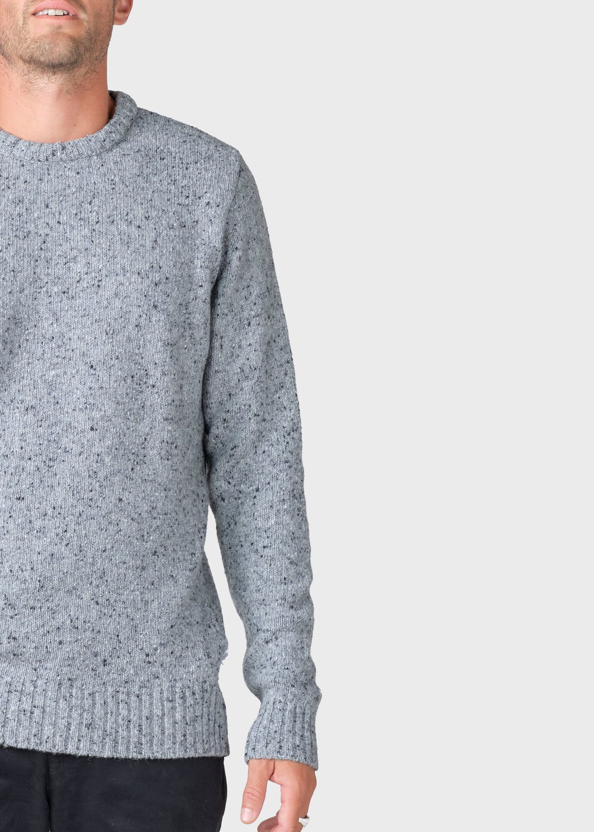 Klitmøller Collective ApS Aage knit Knitted sweaters Light grey