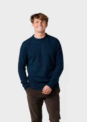 Klitmøller Collective ApS Aage knit Knitted sweaters Navy